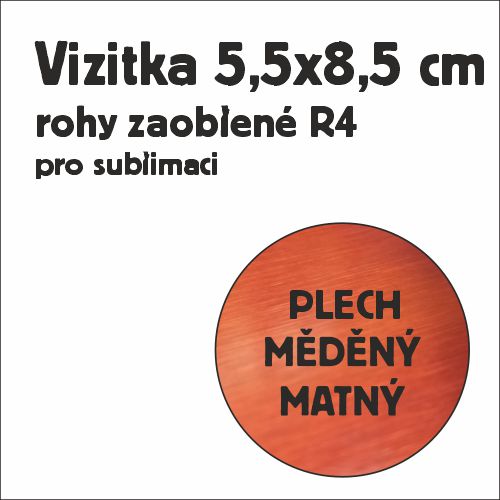 Vizitka AL 55x85mm-bronzová