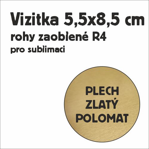 Vizitka AL 55x85mm-zlatý polom