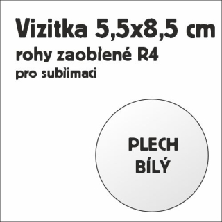 Vizitka AL 55x85mm-bílá