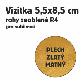 Vizitka AL 55x85mm-zl.mat.bro
