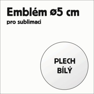 Al plech pr. 50mm bílý