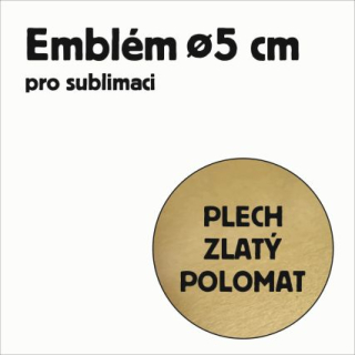 Al plech pr. 50mm zl. polomat.