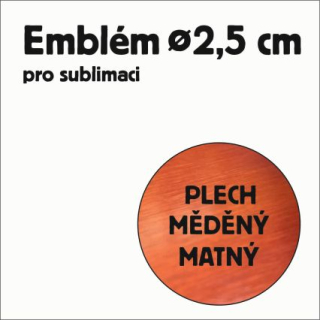 Al plech pr. 25mm bronz