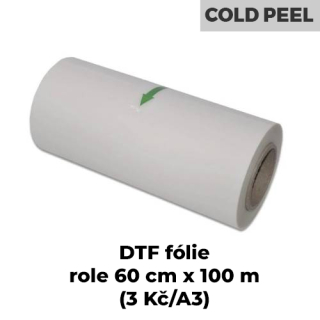 DTF fólie v roli 60 cm x 100 m (COLD) - AKCE