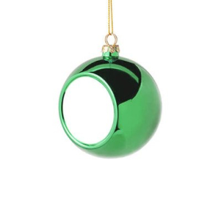 Baňka na vánoční stromek Ø 6 cm k sublimaci - zelená